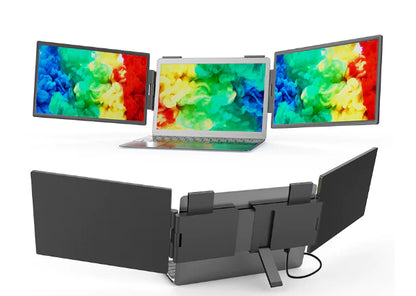 14" Portable Dual Screen Monitor – Plug & Play Laptop Display Extender