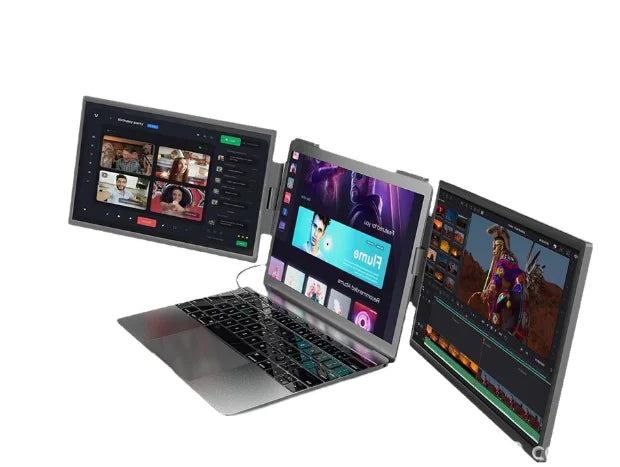 14" Portable Dual Screen Monitor – Plug & Play Laptop Display Extender