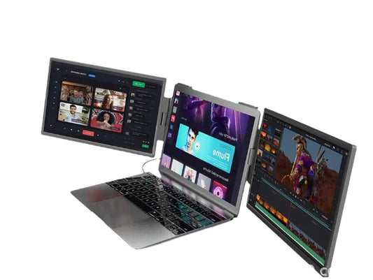 14" Portable Dual Screen Monitor – Plug & Play Laptop Display Extender